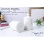 Canisters Sets for the Kitchen, Safer and Healthier Ceramic Kitchen Canisters set of 3 for Saving Sugar Tea Coffee Jars with Airtight Lids White Canister Food Storage jars TAWCHES TC001 (C White 3pcs)