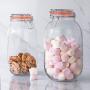 Argon Tableware Glass Storage Jar with Airtight Clip Lid - 2 Litre - Clear Seal