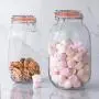 Argon Tableware Glass Storage Jar with Airtight Clip Lid - 2 Litre - Clear Seal Argon Tableware Glass Storage Jar with Airtight Clip Lid - 2 Litre - Clear Seal