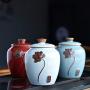 Cereal Containers Sealed Ceramic Tea Cans, Kitchen Moisture Storage Tank Containers (Size : E)