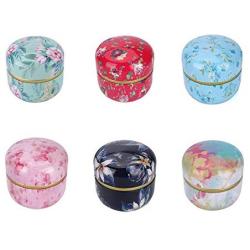 6 PCS Tinplate Empty Tins, Home Kitchen Storage Containers, Reusable Tin Cups Jars for DIY Candles, Dry Storage, Spices, Tea, Coffee, Cookies, Camping, Candy, Wedding Party Favors, and Gifts