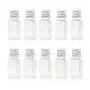 12PCS 10ml/0.3oz Clear Plastic Bottle Tube Empty Refillable Travel Makeup Sample Packing Storage Container Pot Jar Vial Dispenser with Aluminum Cap for Facial Cream Shampoo Shower Gel Lotion