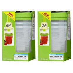 Ball Plastic Pint Freezer Jars with Snap-On Lids | 8-Ounces | 3-Count per Pack (2-Pack)