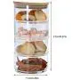 1/2/3/4 Tier Stackable Glass Apothecary Jar Kitchen Candy Cookie Storage Containers with Lid Food Bulk Container Transparent,1 1/2/3/4 Tier Stackable Glass Apothecary Jar Kitchen Candy Cookie Storage Containers with Lid Food Bulk Container Transparent,1