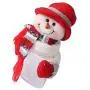 Christmas Candy Jar Christmas Theme Candy Box Candy Jar Storage Bottle Santa Bag Sweet Candy Gifts Box with Doll Decor - Snowman