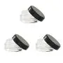 AEXGE 3 Gram Jar,50 pcs New Empty Cosmetic Storage Containers Black Lid Clear Base Plastic 3 ML Jar Small 3g Bottle for Make Up, Eye Shadow, Nails, Powder, Gems, Beads, Jewelry AEXGE 3 Gram Jar,50 pcs New Empty Cosmetic Storage Containers Black Lid Clear Base Plastic 3 ML Jar Small 3g Bottle for Make Up, Eye Shadow, Nails, Powder, Gems, Beads, Jewelry