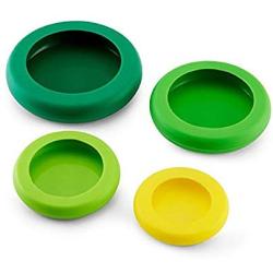 Zxyyxz Reusable Silicone Food Piggy Bank, Set 4, Fresh Green
