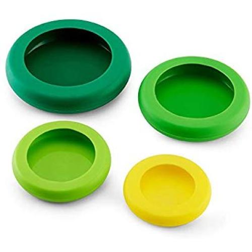 Zxyyxz Reusable Silicone Food Piggy Bank, Set 4, Fresh Green