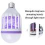 2 Pack Bug Zapper Light Bulbs, 2 in 1 Mosquito Killer Lamp, UV LED Mosquito Fly Killer Bulb for Indoor and Outdoor