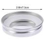 Vosarea 10PCS Glass Mason Jars Lids Silicone Seals Leakproof Secure Mason Jars Caps (Silver)