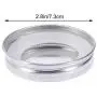 BESTONZON 3er Edelstahl Mason Jar Deckel mit 3 Dichtungen, Dicht/Dichtungssicher, Aufbewahrungslüppen für Ball Mason Gläser und mehr (7,2 x 7,2 x 1,5 cm)