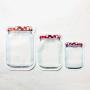 Pack of 100 Reusable Red and White Picnic Mason Glass Jar Design Snack Storage Stand-Up Ziplock Pouch (Red & White, 1.5oz)