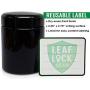 Leaf Lock Gear UV Glass Stash Jar 250ml with Leaf Lock Gear Smell Proof Pouch and Integra Boost Humidity Pack