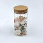 Clear Glass Canister Snack Sugar Spice Jar Tea Storage Jar with Cork Stopper suit for Kitchen Food Storage Accessories