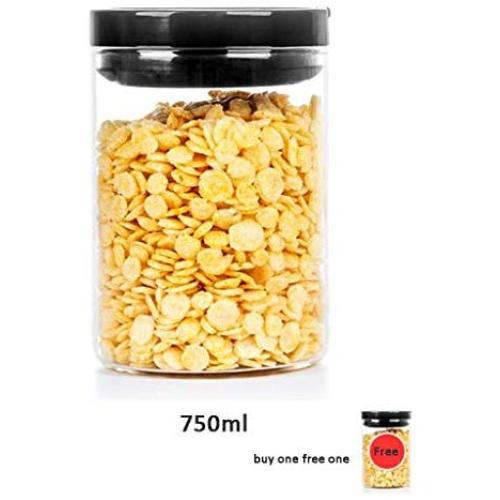 High Borosilicate Heat Resistant Glass Mason Jars Canning Glass Jars Glass Smoothies Jars with Lids for Drinking and Storage Reusable Container for Juice Milk Bulk Food Coffee (Size : 750ml)