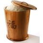 Lebensmitteltiegel & Crocks Lagerbehälter Holz Küchen Reis- und Mehl-Lagerbox, hitzebeständig, Insektenschutz, 10kg/15kg, hübsch und langlebig (Farbe: Gelb, Größe: 28,5 x 39,5 cm)