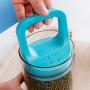 Xigeapg 2Pcs Pull Type Glass Food Storage Bottlevacuum Sealed Can Heat Resistant Miscellaneous Grains Storage Tank Storage Cup Candy Jar