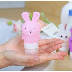 Travel Bottle Set with Leak Proof Silicone Bottles and Cream Jar -Suitable for all Toiletries such as Shampoo and Conditioner.