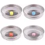 4Pcs Polished Rust Resistant Stainless Steel Mason Jars Lids Caps Lids Top Silicone Straw Hole with Plug Canning Drinking Jars 4Pcs Polished Rust Resistant Stainless Steel Mason Jars Lids Caps Lids Top Silicone Straw Hole with Plug Canning Drinking Jars