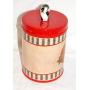 NEW 8.5" CERAMIC COW LID WHEAT STRAW FLOUR VINTAGE LOOK CANISTER STORAGE CONTAINER JAR HOLDER