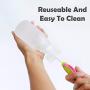 8 oz Small Plastic Milk Drink Juice Water Kids Lunch Bottles with White Caps 12Pk