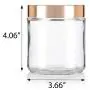 Large Clear Thick Glass Straight Sided Jar with Gold Metal Overshell Lid - 16 oz / 480 ml (2 Pack) + Spatulas Large Clear Thick Glass Straight Sided Jar with Gold Metal Overshell Lid - 16 oz / 480 ml (2 Pack) + Spatulas