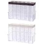 Lovhop Acrylic Transparent Seasoning Jar, Salt and Pepper Storage Container, 6 Sets