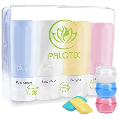 Reisegläser, TSA-Freie Reisegläser Set, 2,9 oz Dichtungsglas Reisegläser, Für Shampoo & Toilettenkulturen, Ideal Für Geschäfts- oder Persönlichkeitsreisen, Perfekt Für Outdoor-Aktivitäten