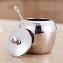 Seasoning Jar, Maserfaliw Stainless Steel Sugar Spice Seasoning Jar Pot Condiment Container Kitchen Gadget - Silver, Recyclable, Suitable For Holiday Gifts In The Outing and Indoors.