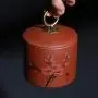 Lila Sand Teeßessel Meilan Bambus Chrysanthemen Keramik Trockenware Kleine Größe Versiegelter Tank, Violett