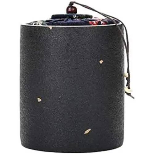 Goddness Bar Japanese Style Storage Vacuum Seal Container Tea Coffee Jars Ceramics Cans(Style 08)