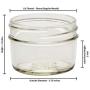Jarming Collections 4 Glass Mason Jars-4 oz Regular Mouth with (BPA Free) Leak Proof Airtight Storage Lids-Great for Baby Food or Milk, Dry Goods, Kitchen Goods, Crafts, Lotion, Beauty Products