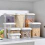 Kitchen Sealed Crisper Plastic Refrigerator Chilled Frozen Food Storage Box Grain Storage Container Food Dispensers
