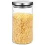 Contenant de Rangement WANGLXST, Pot à Conserver avec Couvercles en Acier Inoxydable Durable pour Garder les Aliments au Sec et Frais, Bonbons, Snacks, Céréales, Farine