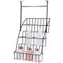 Spice Storage Rack, 3-Tier Coated Iron Elevated Bottles Rack Spice Jars Kitchen Storage Shelf Organizer Ideal for Kitchen 10 x 9.02 x 14.49inch(Color: Black)
