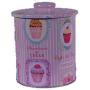 Tin Bucket Canister Metal Iron Storage Box with Lid
