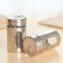 JUSTDOLIFE Kitchen Seasoning Bottle Stainless Steel Pepper Bottle Rotatable Container For Home
