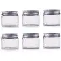 Bouteilles en PET 150ml / 5Oz avec Couvercle Aluminium Argent - Coffrets Récipients pour Crèmes, Lotions, Pommades, Bouteilles Alimentaires, Pots de Maquillage (6 Pack) Bouteilles en PET 150ml / 5Oz avec Couvercle Aluminium Argent - Coffrets Récipients pour Crèmes, Lotions, Pommades, Bouteilles Alimentaires, Pots de Maquillage (6 Pack)