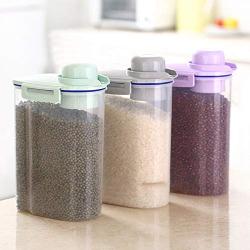 Storage Jars Container Box Plastic Transparent Food Biscuit Nuts Candy Tank Kitchen Myding,Grey