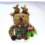 Amosfun Christmas Candy Jar Xmas Candy Storage Can Food Storage Box for Home Bedroom Living Room Amosfun Christmas Candy Jar Xmas Candy Storage Can Food Storage Box for Home Bedroom Living Room