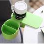 JUSTDOLIFE Cup Holder Clip Creative Drink Holder Clip Desk Cup Holder with Divider Tray
