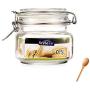 Sealed Glass Storage Jar Food Grains Storage Bottle With Buckle Tea Milk Powder Coffee Seal Storage Cans DELICATEWNN (Capacity : 0.5L1)