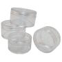 Made in Taiwan Transparent Empty Plastic Storage Jar 5 Kinds of Size (1 Set)