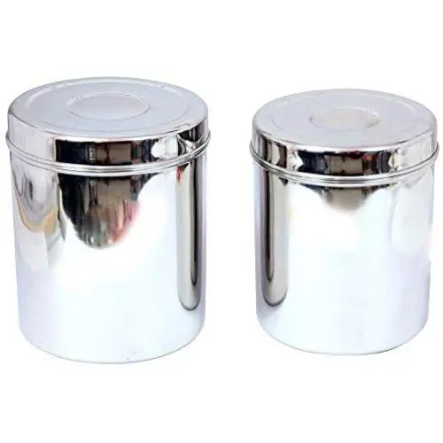 Khandekar Pack of 2 Large Food Storage Canisters Khandekar Pack of 2 Large Food Storage Canisters
