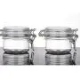 2Pcs 4 Oz/120ml Clear Round Plastic Home Kitchen Storage Sealed Jar Bottles with Leak Proof Rubber and Hinged Lid for Herbs, Spices, Candy, Gift, Arts and Crafts Storage Multi-purpose Container