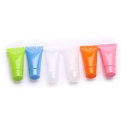 24Pcs 5ml Empty Plastic Soft Tube Sample Bottle Container Jar Pot Case Perfect for Emulsion Shower Gel Shampoo Facial Cleanser(Colour Random)