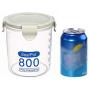 Hosaire Canister Jar Set with Airtight Lids Plastic Round Jar Ideal for Sugar, Tea, Coffee, Rice, Pasta (Blue)