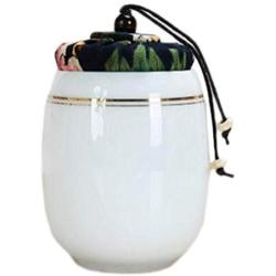 Goddness Bar Multi-Use Vacuum Seal Tea Coffee Jars Portable Ceramics Container(Style 05)