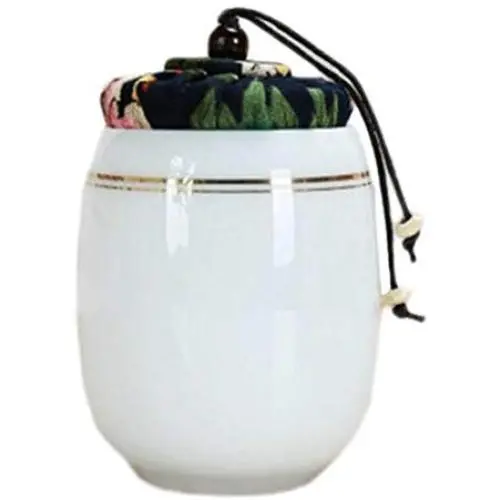Goddness Bar Multi-Use Vacuum Seal Tea Coffee Jars Portable Ceramics Container(Style 05)