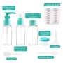 Travel Bottle Set 10 PCS, Pei Mei Portable Toiletry Leakproof Containers Kit with Zipper Bag (BPA FREE) Travel Accessories, Holiday Dispenser for Liquid Cosmetic, Carry-On Luggage Airplane Compliant